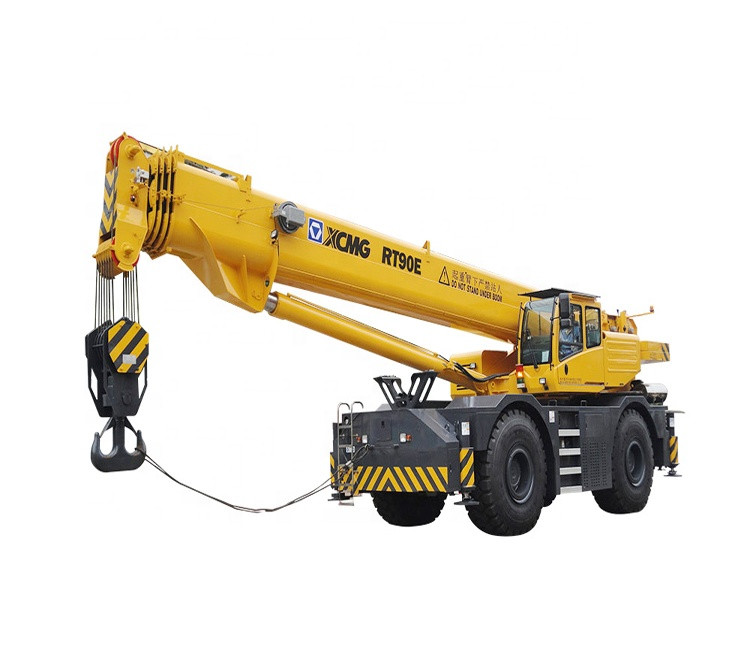 XCMG Official 90 ton rough terrain crane China mobile crane RT90E crane terrain rough price